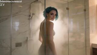 Bulma: The Blue-Haired Scientist Wishes It All — 3some BJ AI Porn Spanish Audio