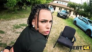 DEBT4k. Hardsex with a debt collector