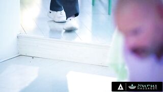 Hot Beauty Manipulated A Rival During Sneaky Massage