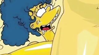 Marge and milhouse bang the mar in spahish