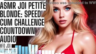 ASMR JOI Tiny Blond: Speed Cum Defiance Countdown Audio Porn HFO
