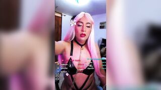 OBJECT inside the T-GIRL COCK rich boobs