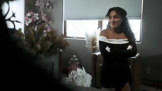 Latin mother I'd like to fuck doxy likes booty slam on her associates large wang