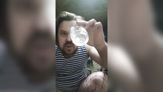 A talented homo stud from Russian Federation cums whilst masturbating 3 times in a row! And swallows hawt new cum 3 times in a row! This guy's so impure that this guy's willing to eat cum all day lengthy!!!