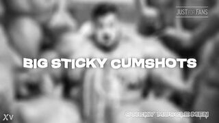 Sticky Muscle Males Day 42 Preview, AI-Generated Muscle Boyz, Large Rods, Large Cum Loads