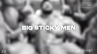 Sticky Muscle Males Day 42 Preview, AI-Generated Muscle Boyz, Large Rods, Large Cum Loads