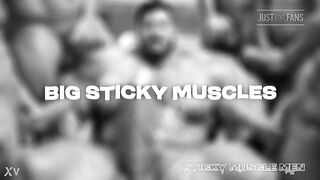 Sticky Muscle Males Day 42 Preview, AI-Generated Muscle Boyz, Large Rods, Large Cum Loads