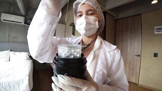 LALIN GIRL NURSE milks my CUM example with Machine and his deepthroat