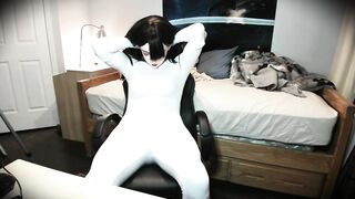 Clovey Hathaway Pt3! Stripping your rubber doll from her white bodysuit!