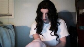 Wicked May Pt1! Wearing my female mask May and chest i put on my female hand gloves!