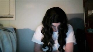 Wicked May Pt1! Wearing my female mask May and chest i put on my female hand gloves!