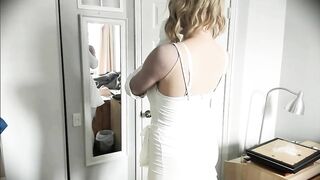 White Suit Nancy Pt1! Meet your rubber doll girlfriend in her white costume and gloves!