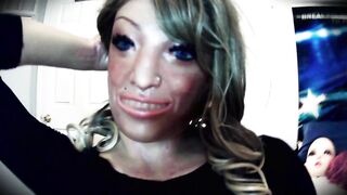 Sarah's Night End! POV of female rubber doll Sarah's rubber snatch and body!