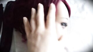 Empty Poppy 1! Your girlfriend's rubber vampire beauty face mask... for u to wear?! Do u dare?