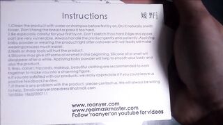 Unboxing Silicone Female Hands for Female Mask