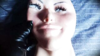 Empty Ely 1! Playing with female mask Ely, a rubber face of mother i'd like to fuck step mother!