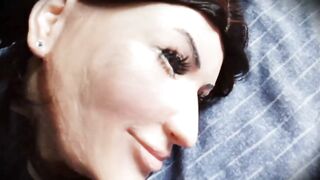 Empty Ely 1! Playing with female mask Ely, a rubber face of mother i'd like to fuck step mother!