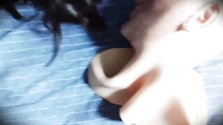 Empty Ely 1! Playing with female mask Ely, a rubber face of mother i'd like to fuck step mother!