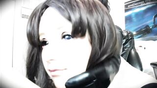 Nancy & Ely Pt3! Your rubber doll stepsister Nancy unmasks from her nice-looking but constricted doll mask!