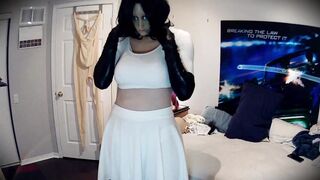 Elfie & Poppy Pt1! Awkward and shy Rubber manga doll Elfie shows u her cute rubber body!