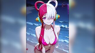 Hawt naked female models AI hentai stylized in CG