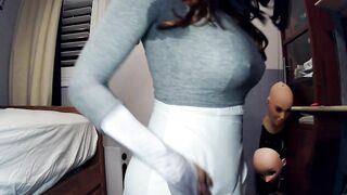 Emily's Masks Pt6! Female doll masked Nancy unmasks from her doll mask Jill and disrobes down!