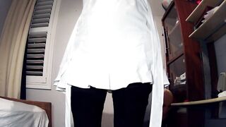 Emily's Masks Pt6! Female doll masked Nancy unmasks from her doll mask Jill and disrobes down!