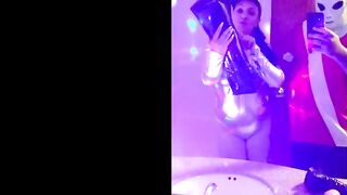 Selena Sky Stars in Silver Disco Creampie