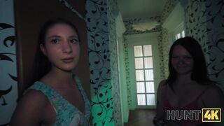 HUNT4K. Chick is banging during the party