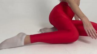 leggings stretching dominatrix socks