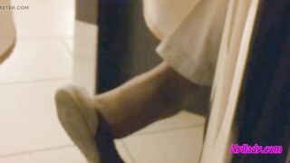 Nyllady Dangling in a Pizzeria