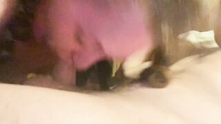 Fellatio sex previous to couch