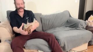 Step Daughter Catches Step-daddy Stroking It to Porno Mag