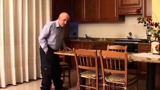 Lewd mother I'd like to fuck Gets Fingered and Drilled in Kitchen Romp