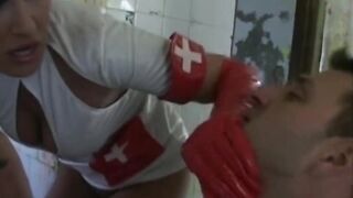 Breasty mother I'd like to fuck Nurse Masturbates There with Sextoy with a Ramrod and Booty Screwing Her