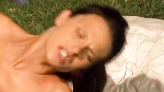 This Is a German Hottie Who Got Her Gap Drilled in an Outdoor Session