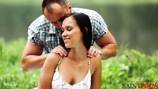 Boy and Female Bffs Discover Comfort in Every Other's Bodies by the River