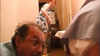 2 German Ladies Are Here to Please His Jock in Three-some