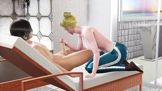 Helena: Hawt Biggest Breasts and Ass in Anime- Have a fun Sexy Tugjob For Giant Knob, Intensive Moist Titjob Stimulation & Undertable Deepthroat Ending with Cum in Throat