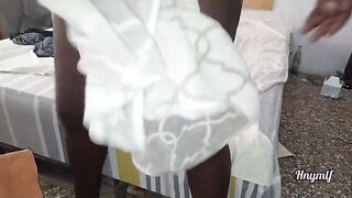 After bathroom mood ( time to play with my toy)