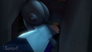 Toon scene cute beauties get drilled