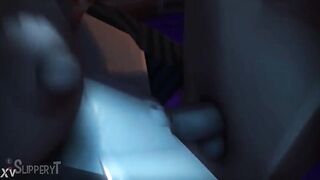 Toon scene cute beauties get drilled