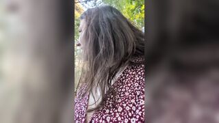 Risky squirt outside