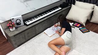 Art of Seduction: Coloring Tease & Impure Sock Solo