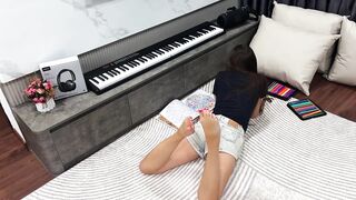 Art of Seduction: Coloring Tease & Impure Sock Solo