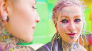 Barely There String & Taut Vinyl Tease – German Angels Spank Every Other Then Bang With Thong-On In Snatch And Booty