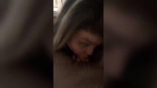 Amateur Disrobes & Sucks Homemade