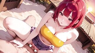 U’ll Not at any time Guess How Unfathomable This Redhead Manga Chick Takes It at Sunset