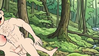 Large Melons and Large Shlong Funking Toon Movie in Jungle Sex