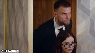 MILFY Insatiable Holly seduces bartender & his GF Leana